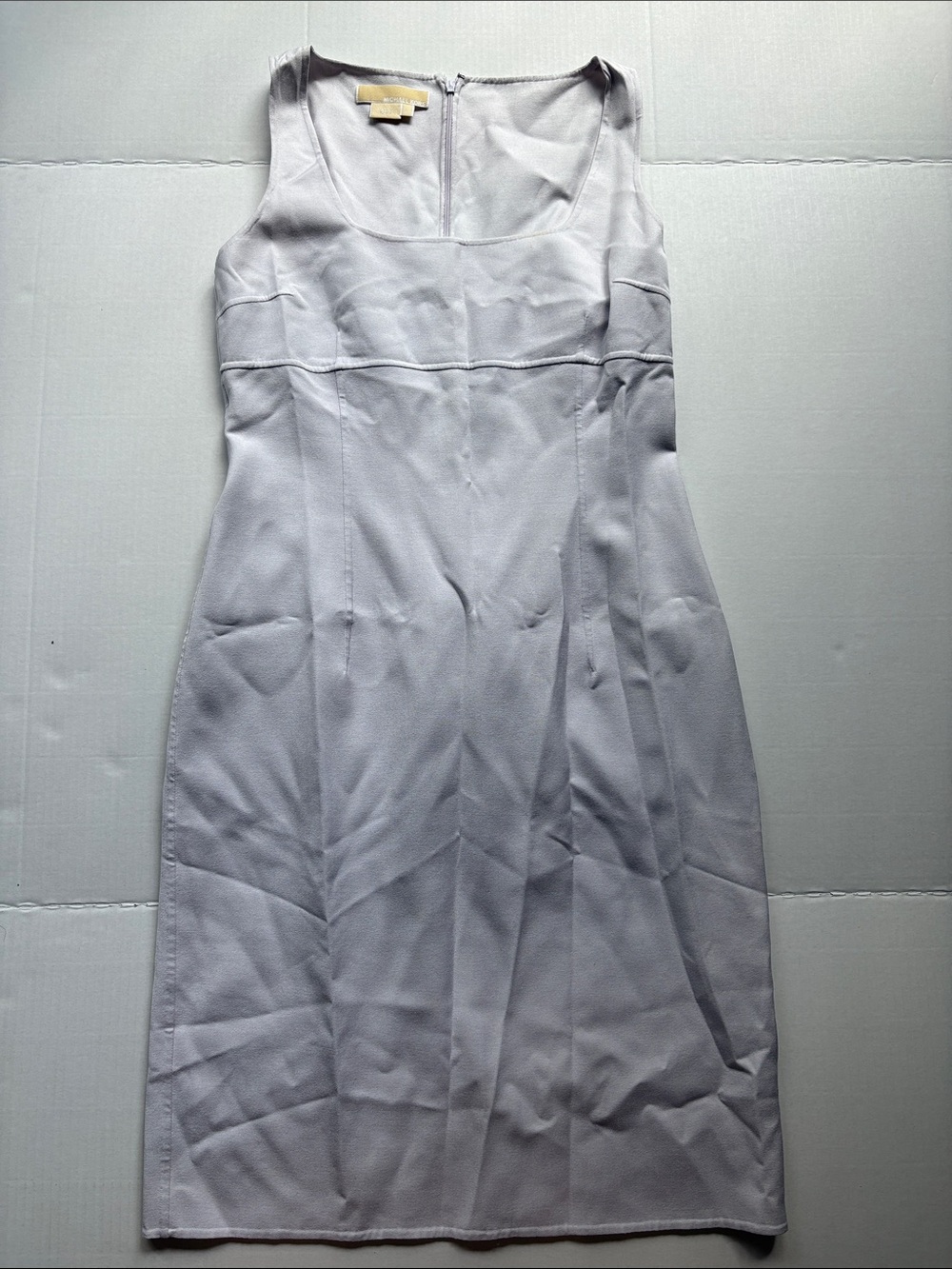 Michael Kors Light Gray Sleeveless Midi Dress